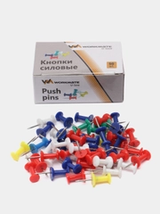 Кнопки силовые, Workmate 50шт цветные 066000100