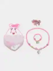 Конфетный набор украшений для девочки в подарочной коробке, 7 предметов, разные цвета и дизайны