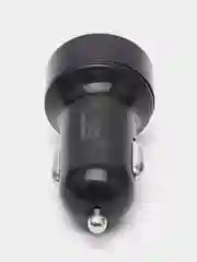 Черный автомобильное зарядное устройство в автомобиль прикуривателя, 2 USB, 12 В QC3.0 + 2.4A