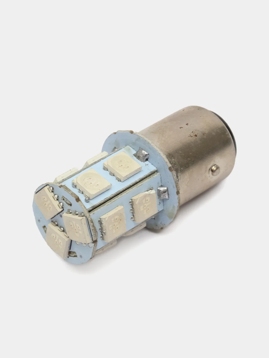 Лампа 12В стоп-сигнала (двухконтактная 1157 BAY15D, 13 красных LED диодов в цоколе)