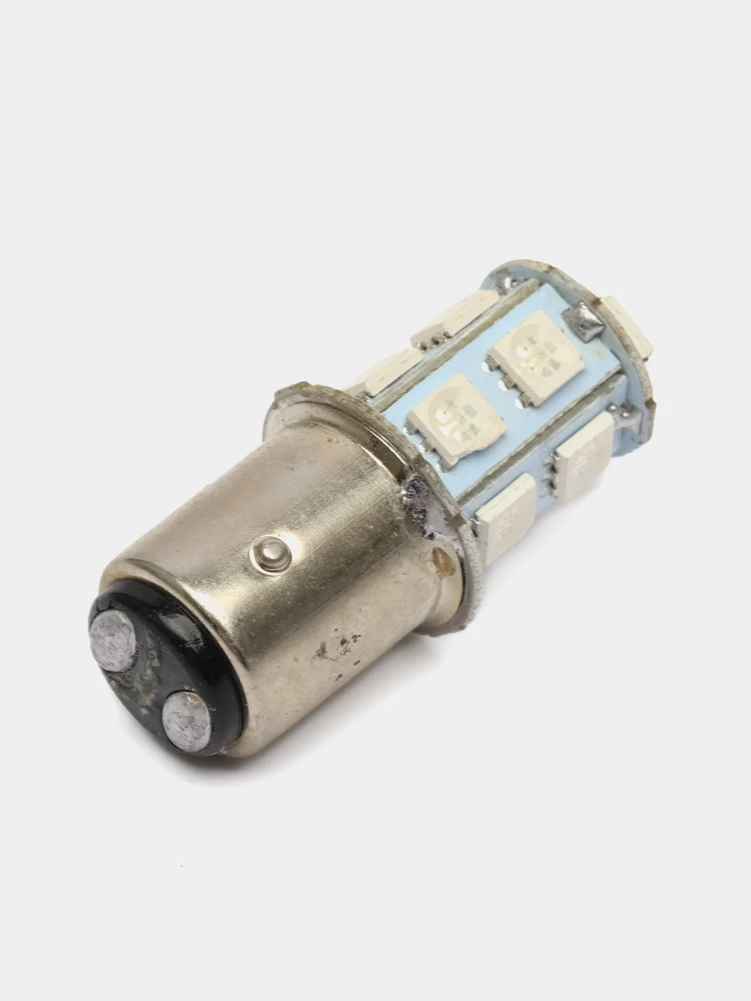 Лампа 12В стоп-сигнала (двухконтактная 1157 BAY15D, 13 красных LED диодов в цоколе)