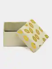 Золотой коробка подарочная под серьги, кольцо, 5*5 см