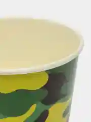 Зелёный хаки стаканы бумажные, одноразовые, 5-10 штук,  250 мл, 11 видов