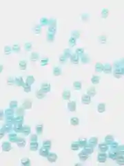 Небесно-голубой бисер стеклянный круглый Рокайль, 2 мм, перламутровый