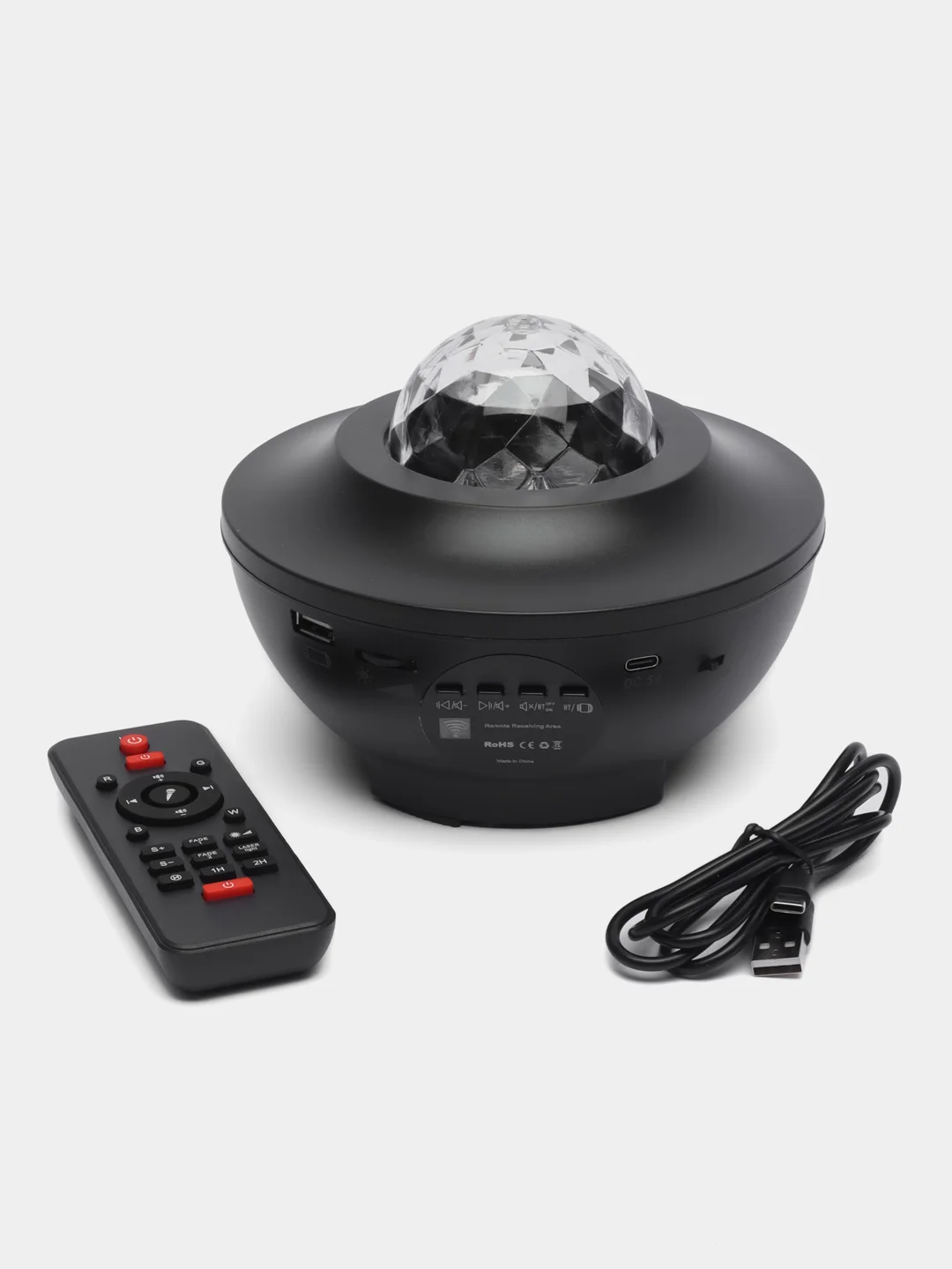 Ночник-проектор звёздного неба, Планетарий, Bluetooth, с музыкой, пультом, 10 режимов