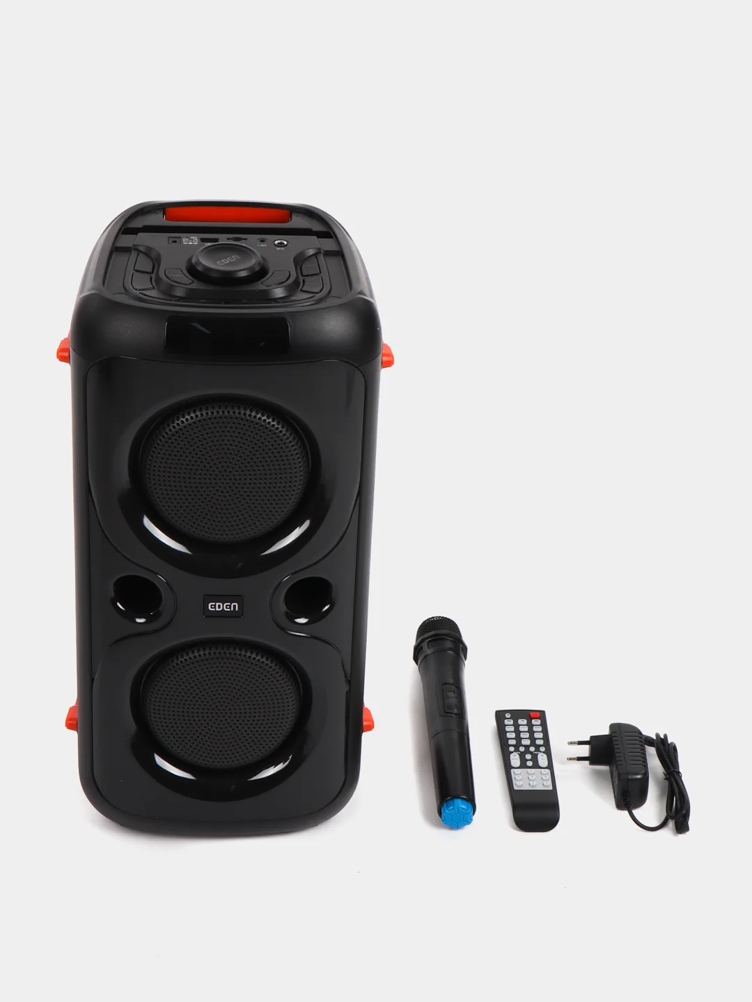 Колонка Bluetooth 620 2 х 6.5, 3600mAh + беспр.микрофон (Bluetooth/USB/TF/AUX/FM)