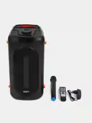 Колонка Bluetooth 619 2 х 6.5, 3600mAh + беспр.микрофон (Bluetooth/USB/TF/AUX/FM)