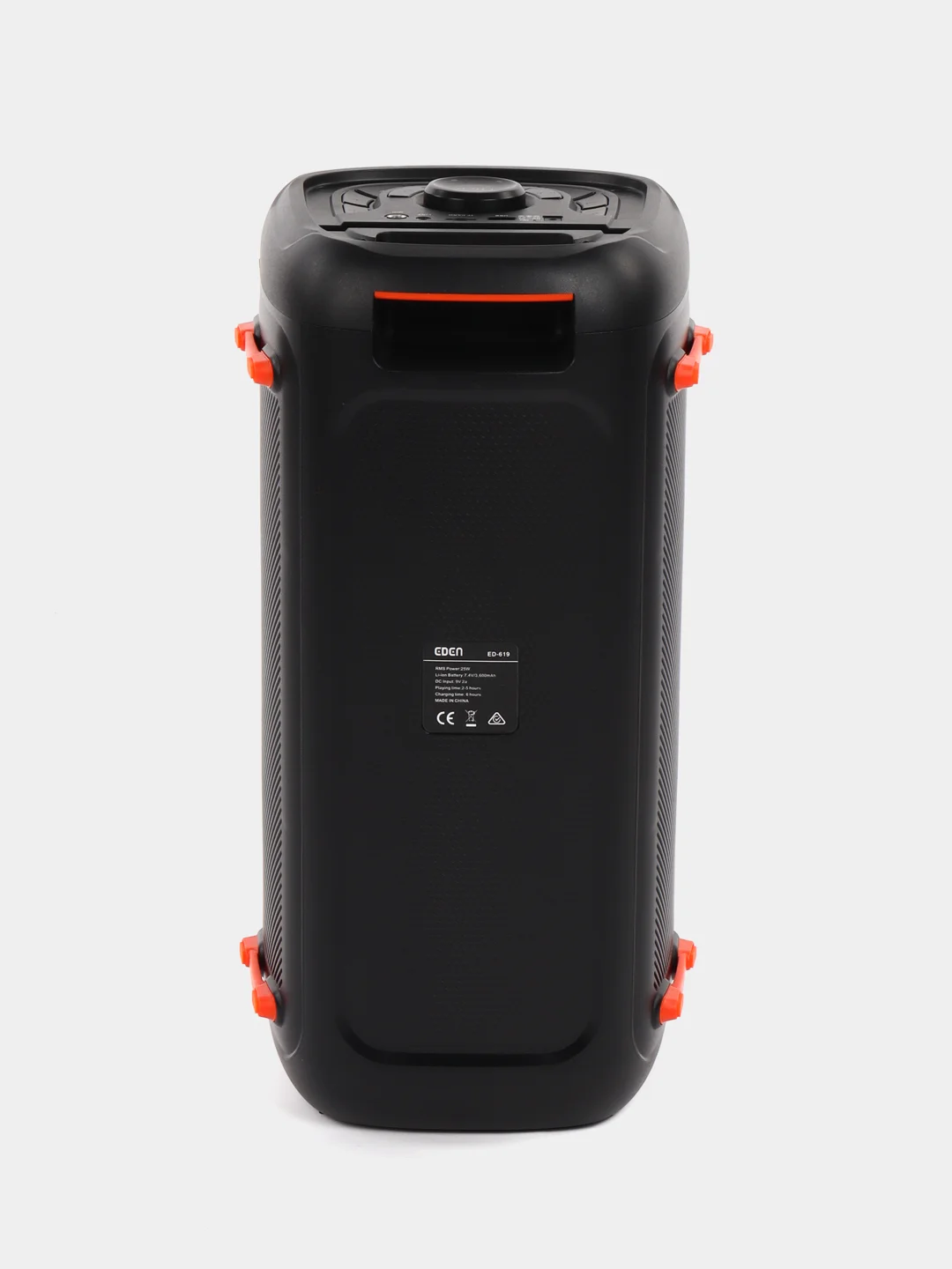 Колонка Bluetooth 619 2 х 6.5, 3600mAh + беспр.микрофон (Bluetooth/USB/TF/AUX/FM)