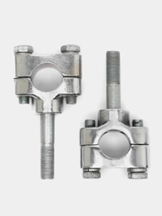 Кронштейн крепления руля Иж (2 шт., держатель нового образца, М10 x 1 мм.)
