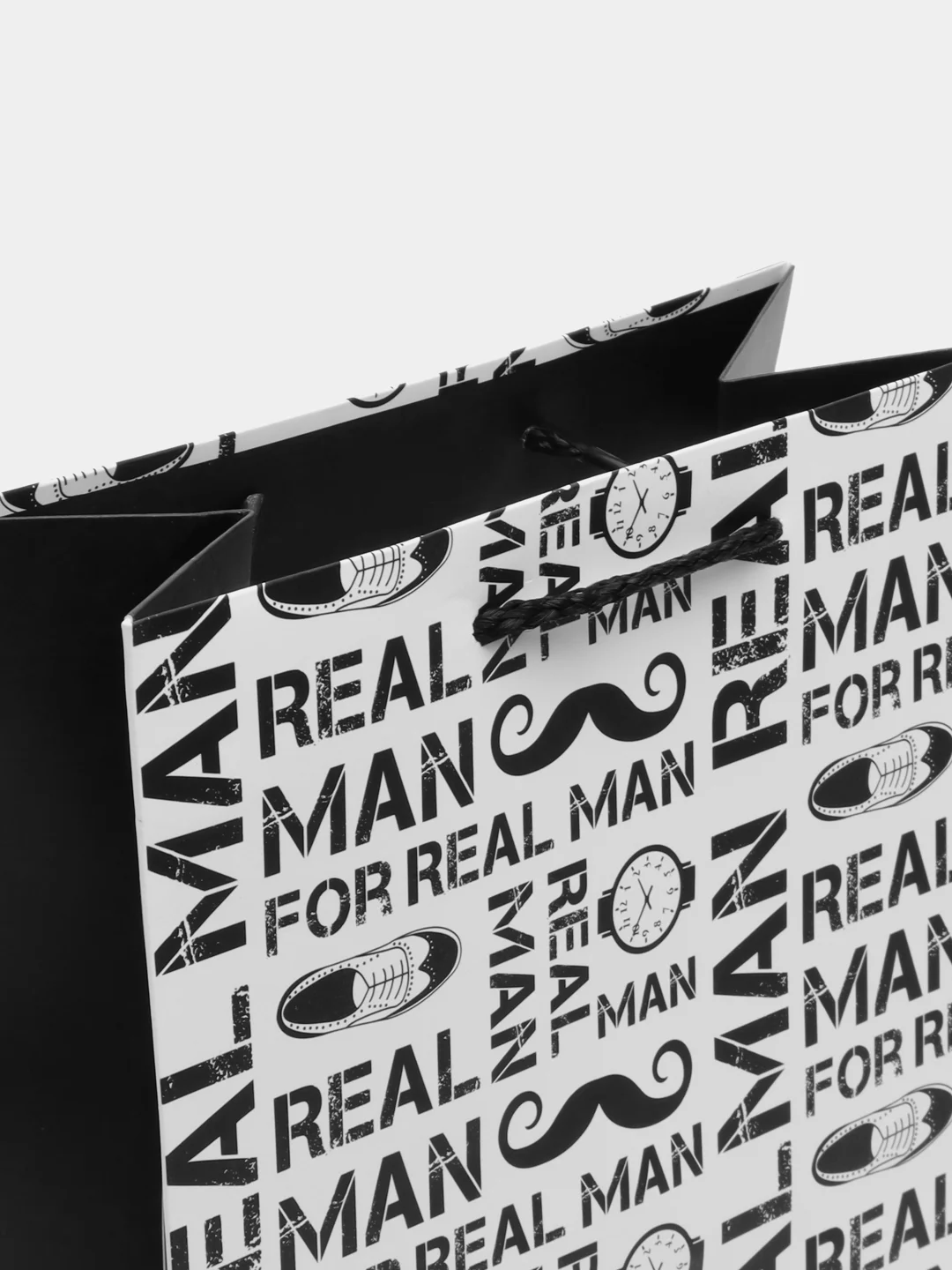 Пакет подарочный ламинированный (18х23х10) For real man