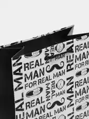 Пакет подарочный ламинированный (18х23х10) For real man