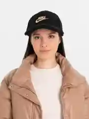 Черный утепленная кепка - бейсболка с нашивкой Найк (Nike)