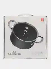 Черный кастрюля Xiaomi HuoHou Super Platinum Non-Stick Pan, HU0162