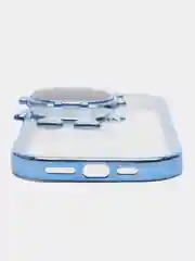 Серебряный чехол для iPhone 15 Pro Max, 15 Pro, 11, 12, 13, 14, 14 Pro, 13 Pro, 12 Pro КОСМОНАВТ