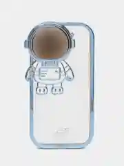 Синий чехол для iPhone 15 Pro Max, 15 Pro, 11, 12, 13, 14, 14 Pro, 13 Pro, 12 Pro КОСМОНАВТ