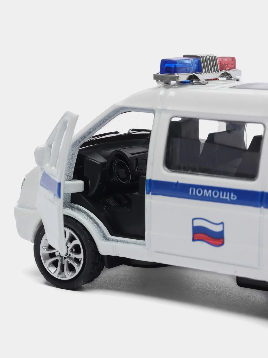 Белый металлическая коллекционная машинка ГАЗель ГАЗ-3221