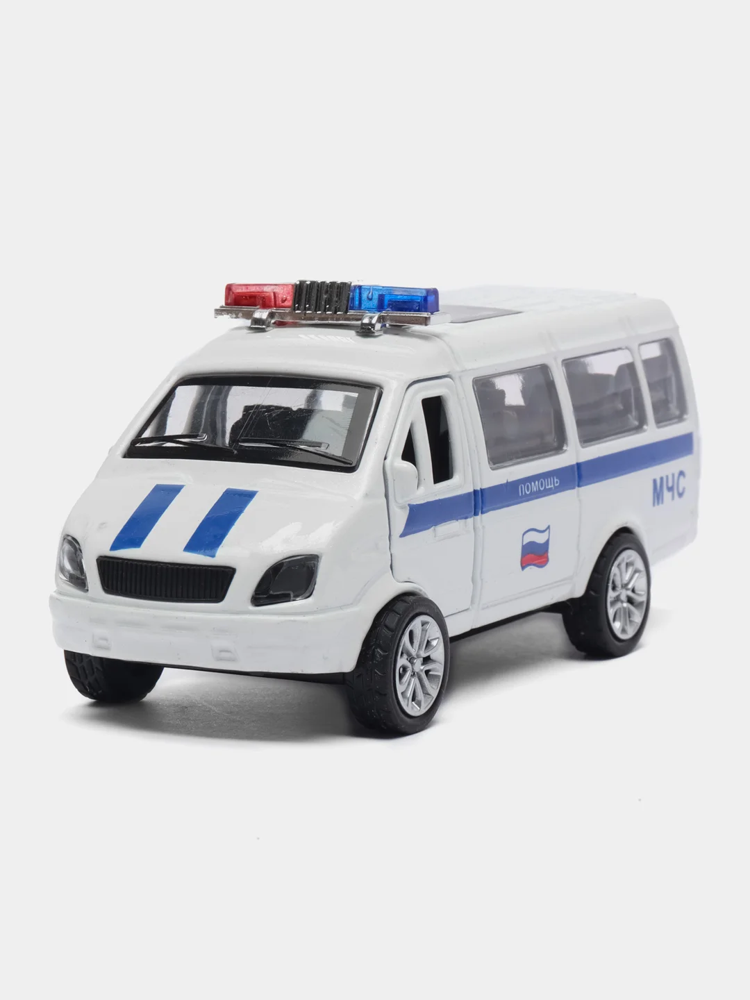 Белый металлическая коллекционная машинка ГАЗель ГАЗ-3221