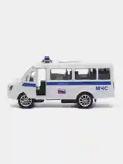 Белый металлическая коллекционная машинка ГАЗель ГАЗ-3221