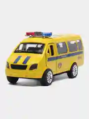 Желтый металлическая коллекционная машинка ГАЗель ГАЗ-3221