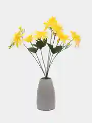 Желтый хризантемы искусственные, пластиковые