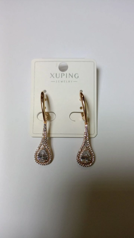 Серьги Xuping гипоаллергенный медицинский сплав