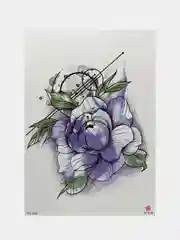 Коричневый временная татуировка 14,8*21 сm