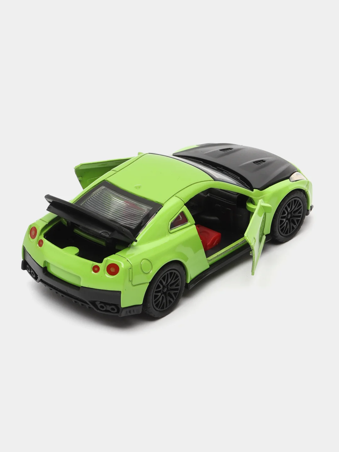 Красный металлическая коллекционная машинка Nissan GT-R