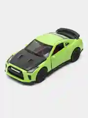 Лайм металлическая коллекционная машинка Nissan GT-R