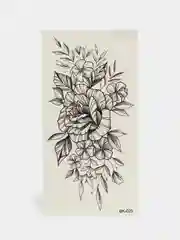 Коричневый переводная тату / Временная татуировка/ 9,6 * 19 см