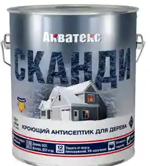 Антисептик для дерева Акватекс Сканди, айсберг, 2,5 л