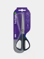 Ножницы Berlingo "EASYCUT 300", 19см, синие, мягкие вставки, европодвес