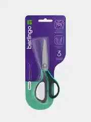 Ножницы Berlingo "EASYCUT 350", 13см, бирюзовые, эргономичные ручки, мягкие вставки