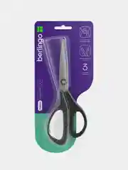 Ножницы Berlingo "EASYCUT 350", 18см, серые, эргономичные ручки, мягкие вставки
