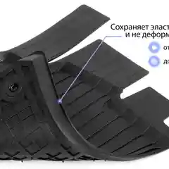 Коврики в салон Rival для Skoda Rapid I, II LB 2012-н.в./VW Polo VI LB 2020-н.в., 65102001