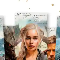 Бежевый меланж закладки для книг и учебников по мотивам Стивена Кинга, фильмов и мультфильмов, набор