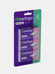 Скобы для степлера №24/6 Berlingo, оцинкованные, 3000шт, блистер