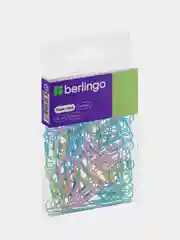 Скрепки 28мм, Berlingo, 100 шт, цветные, ПВХ упак., европодвес, ассорти пастель