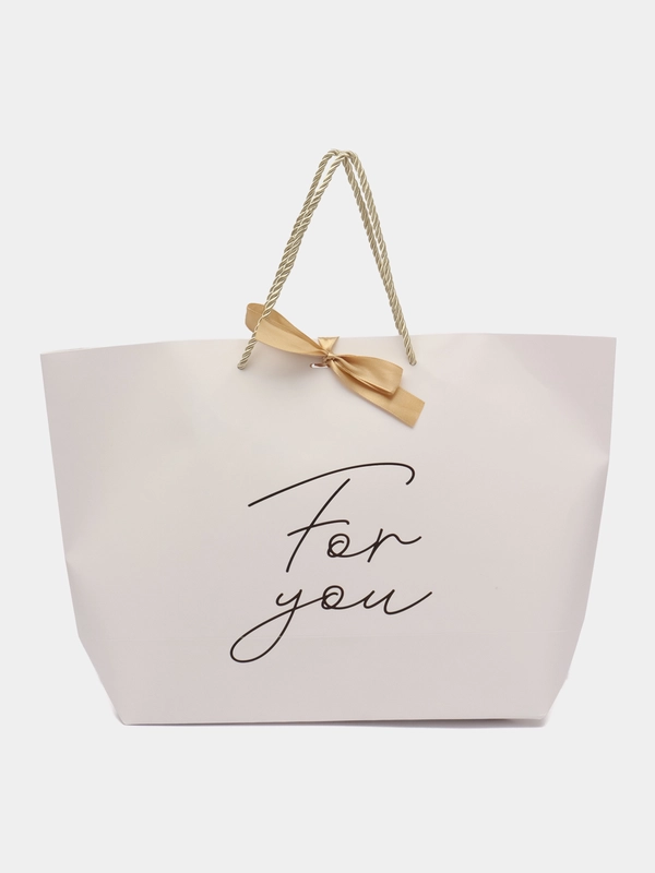 Пакет подарочный For you, 30 х 27.5 х 12 см