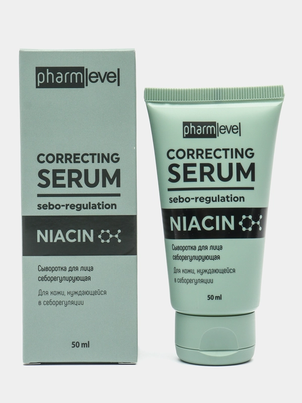 Сыворотка для лица ночная себорегулирующая, pharmlevel NIACIN, 50 мл