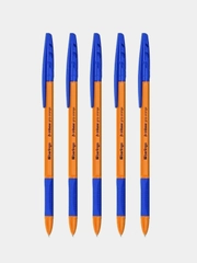 Ручка шариковая Berlingo "Tribase grip Orange" синяя, 0,7 мм, грип, 5 шт