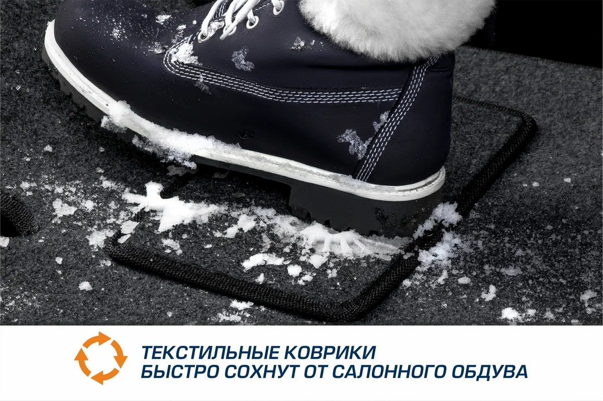 Тёмно-серый коврики салона AutoFlex Business для Geely Atlas Pro 2021-н.в., графит, 6 частей, 5190101