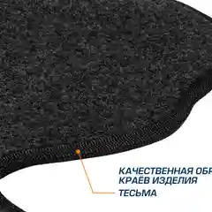 Тёмно-серый коврики салона автомобиля AutoFlex Business Kia Soul III поколение 2019-н.в., 5280901