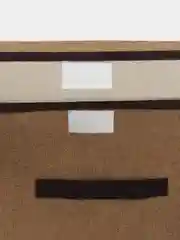 Бежевый ящик (коробка) для хранения вещей текстильный 38*24*24. Большой