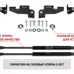 Газовые упоры капота АвтоУпор для JAC J7 (Джак Ж7) I поколение 2020-н.в., 2 шт., UJACJ7011