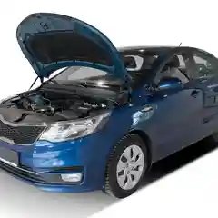 Черный газовые упоры капота АвтоУпор для Kia Rio III 2011-2015 2015-2017, 2 шт., UKIRIO012