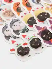 Зеленый маленькие наклейки-стикеры "Милые котята", 40 штук. Стикерпак котики и лапки для девочек