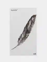 Золотой временные татуировки, "Перо"