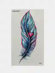 Черный временные татуировки, "Перо"