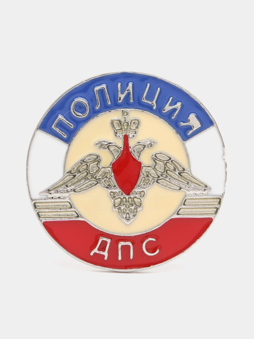 Индиго брошь мужская и женская "Полиция, флаг"