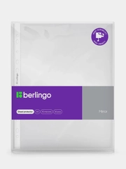 Папка-вкладыш с перфорацией Berlingo "Mirror", А4, 90мкм, глянцевая, 50 шт в пакете